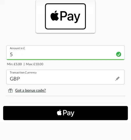 ApplePay Deposit Steps