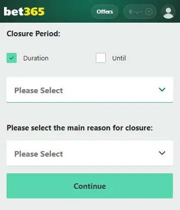 how to delete a bet365 account