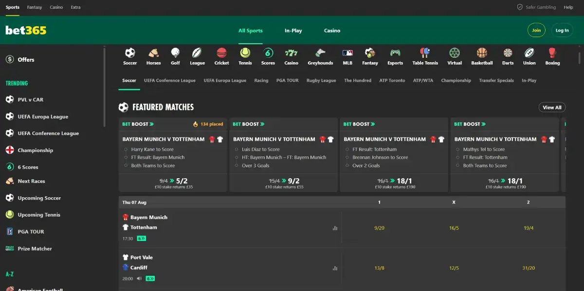 bet365 homepage desktop