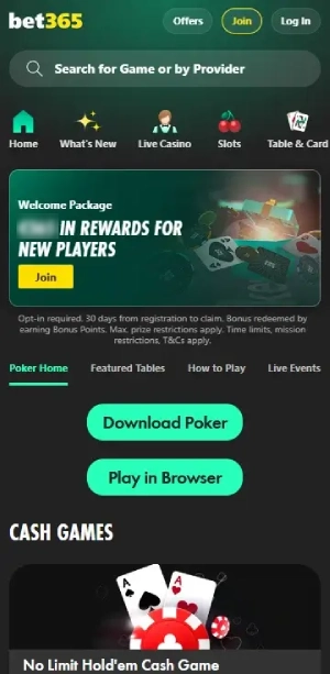 bet365 poker