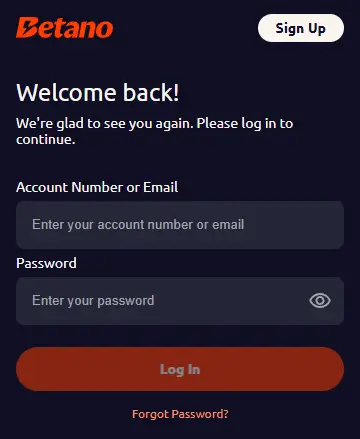 Betano Login