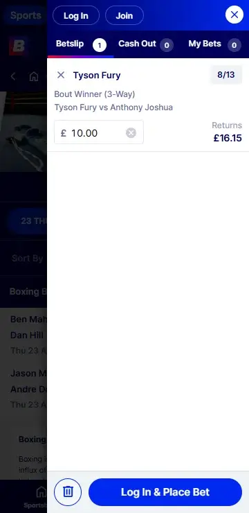 How to Place a Bet on Boxing at Betfred