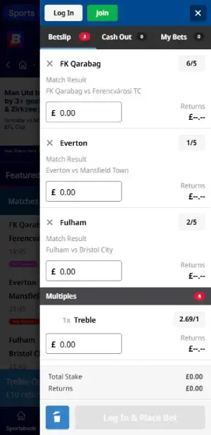 Betfred place a bet