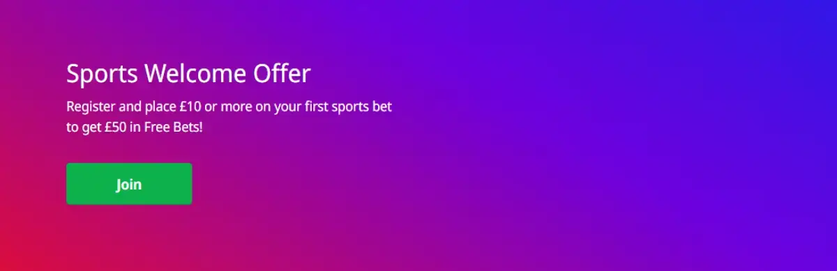 Betfred sports welcome bonus