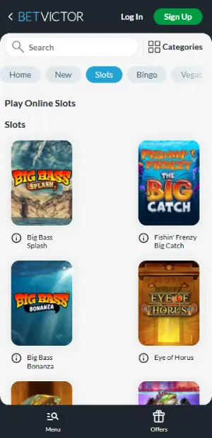 BetVictor Casino Games
