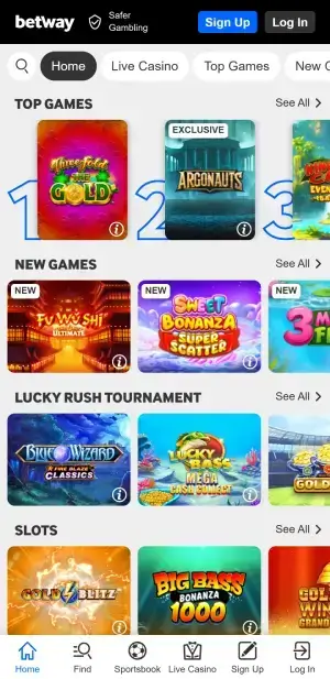 betway casino slots