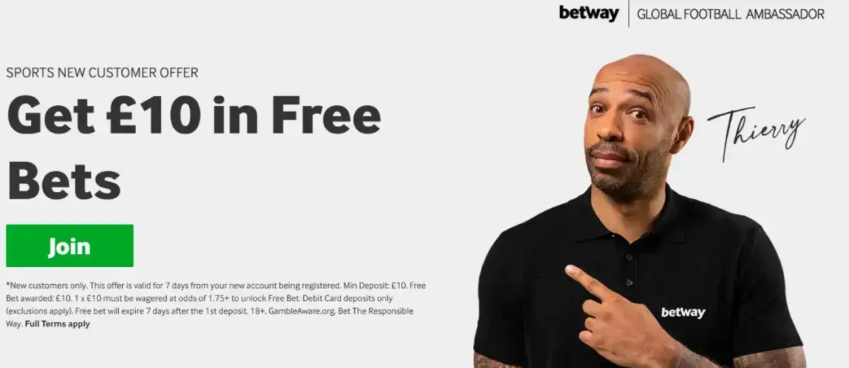 betway sports offer free bets