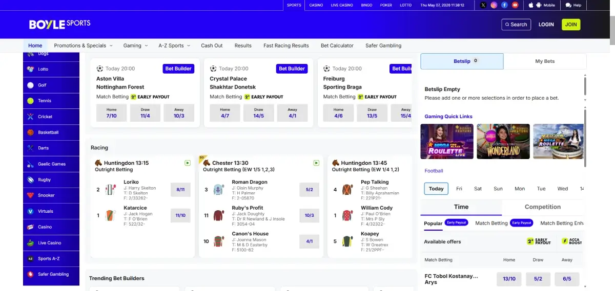 BoyleSports Desktop Version