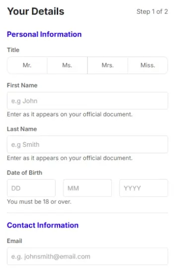 BoyleSports Registration