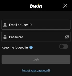 Bwin mobile login