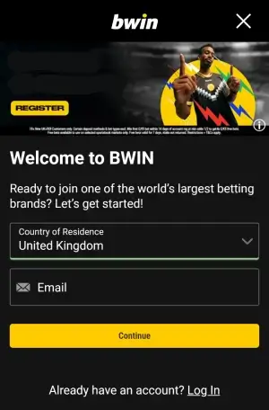 Bwin mobile registration