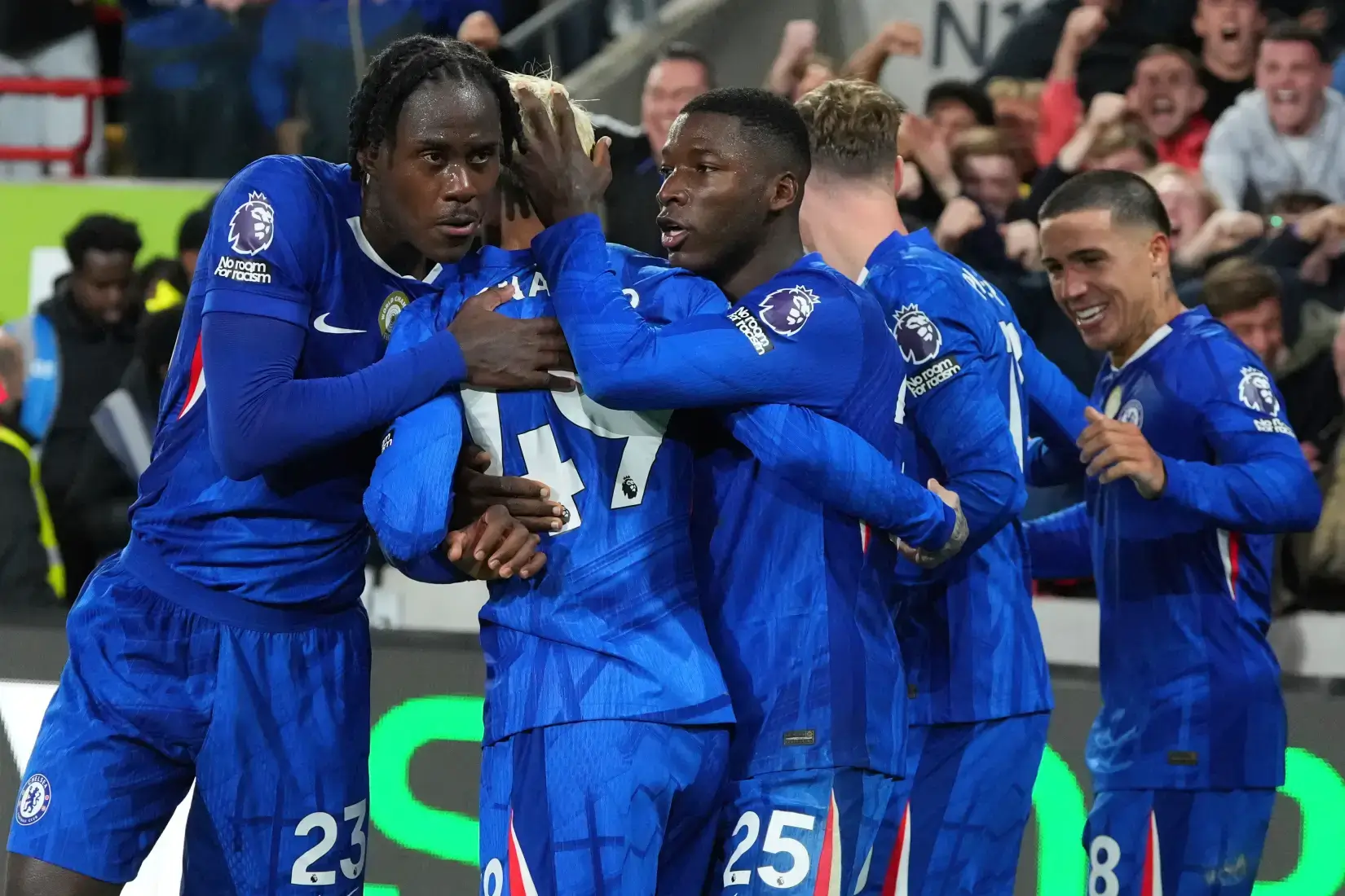 Chelsea players celebrate