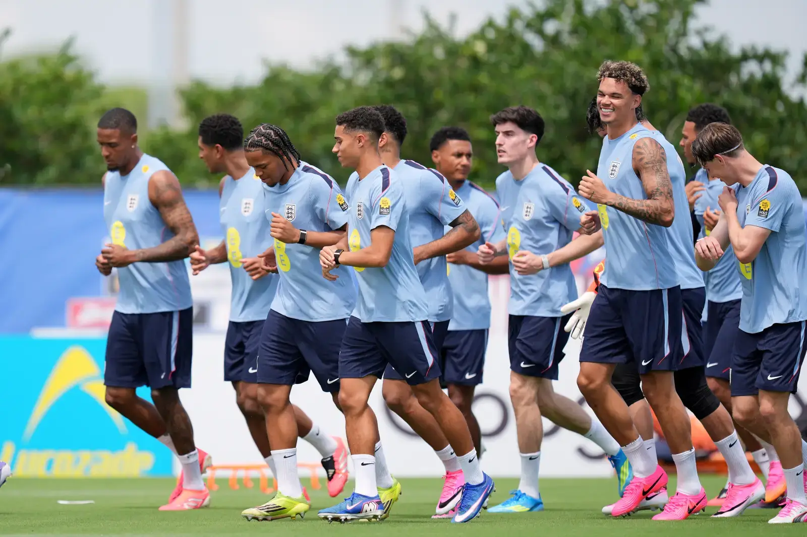 England's WC team training