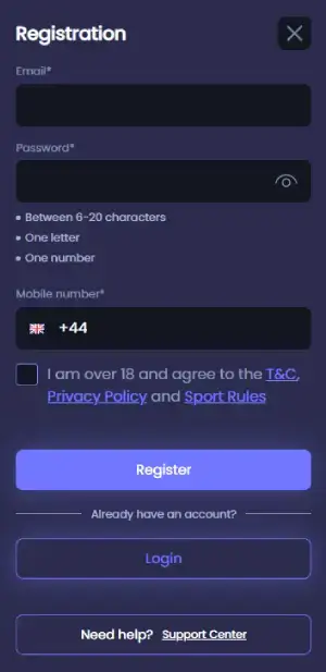 Fruity King registration