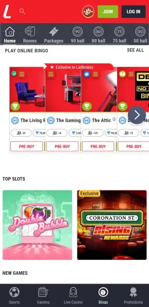 Ladbrokes Bingo