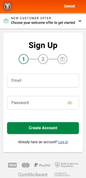 LeoVegas registration