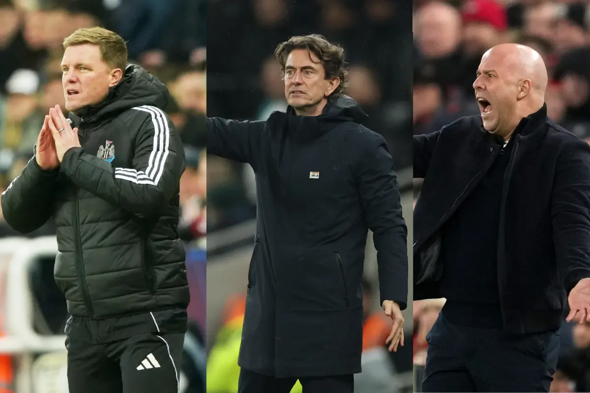 Liverpool, Newcastle and Tottenham Managers
