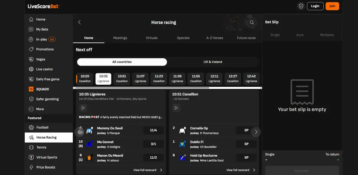 LiveScore Bet Desktop Version