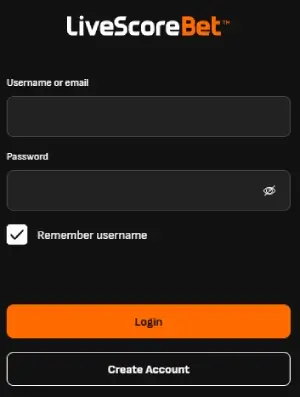 LiveScoreBet Login
