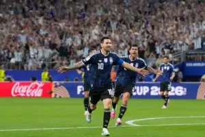 Messi Celebrates a Goal