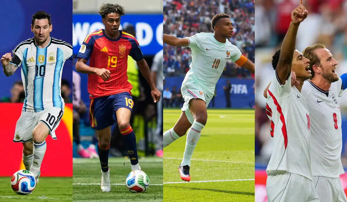 Messi, Yamal, Mbappe, Bellingham and Kane