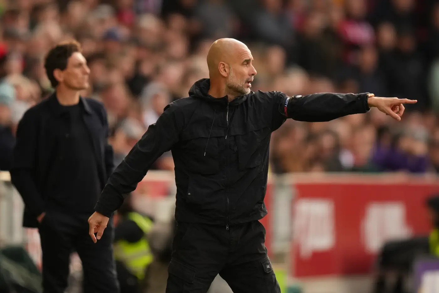 Pep Guardiola Giving Directions