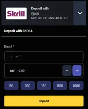 Skrill deposits uk