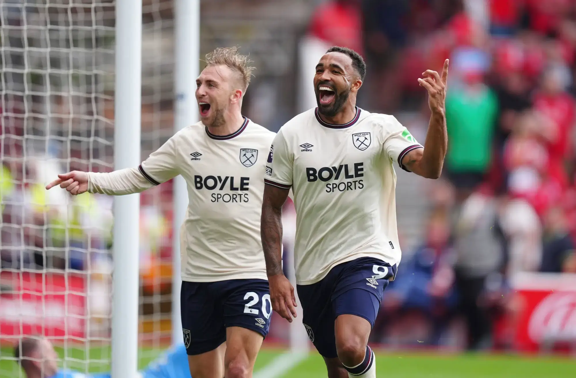 West Ham players, Callum Wilson and Jarrod Bowen